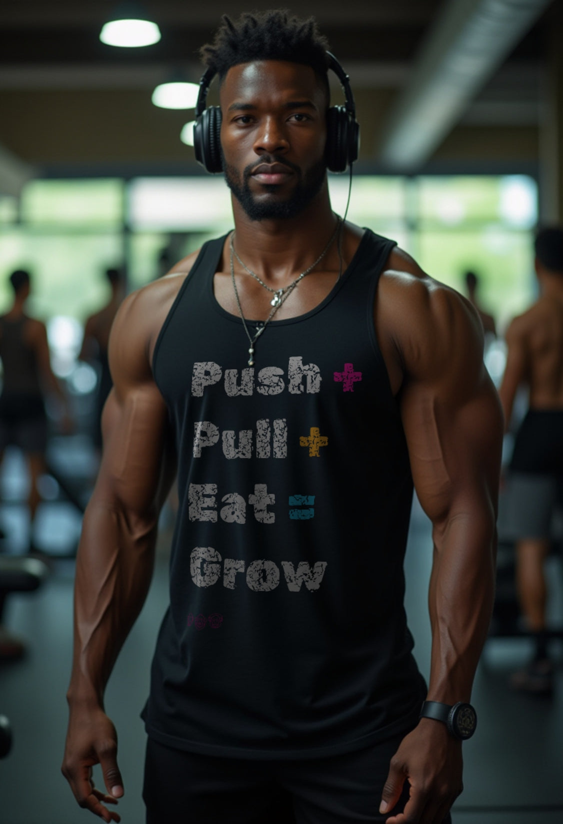 Push Pull Eat Grow - Men's Tank Top