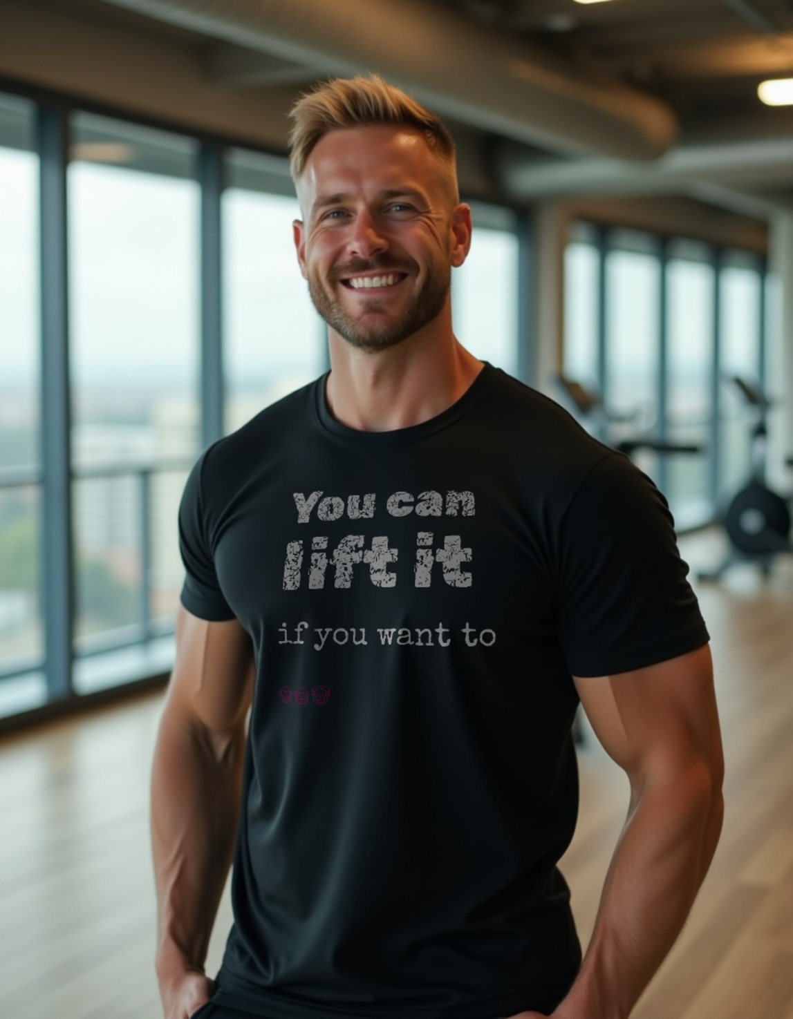 You can lift it - Men’s premium heavyweight tee