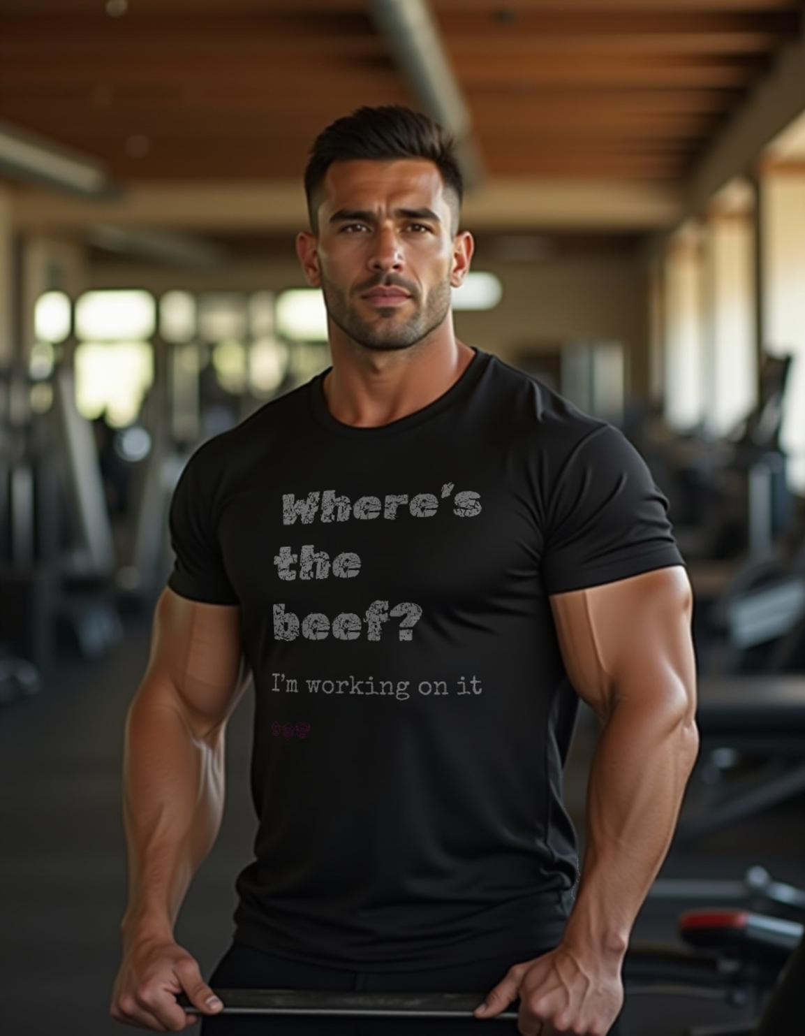 Where's the beef - Men’s premium heavyweight tee