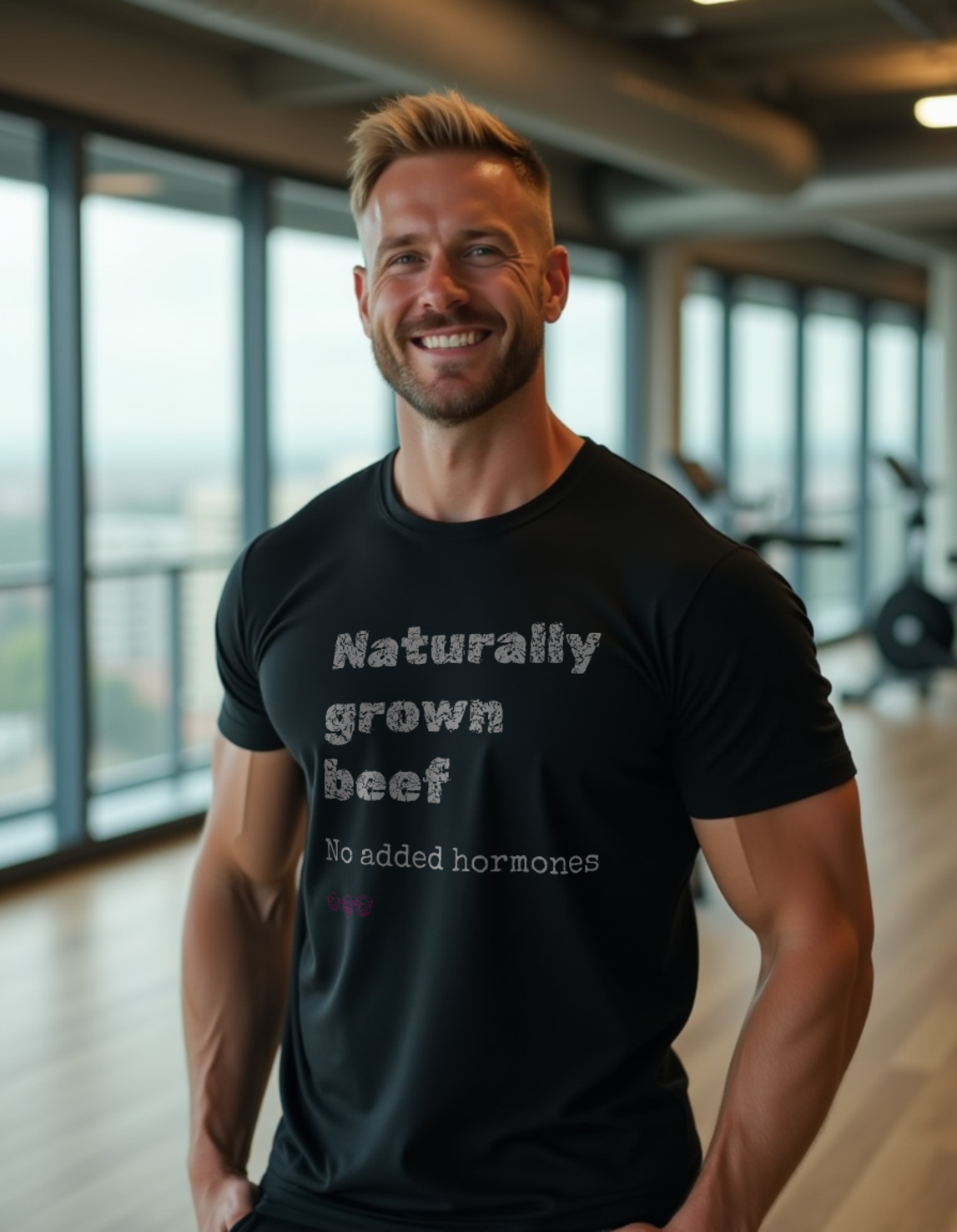 Naturally grown beef - Men’s premium heavyweight tee