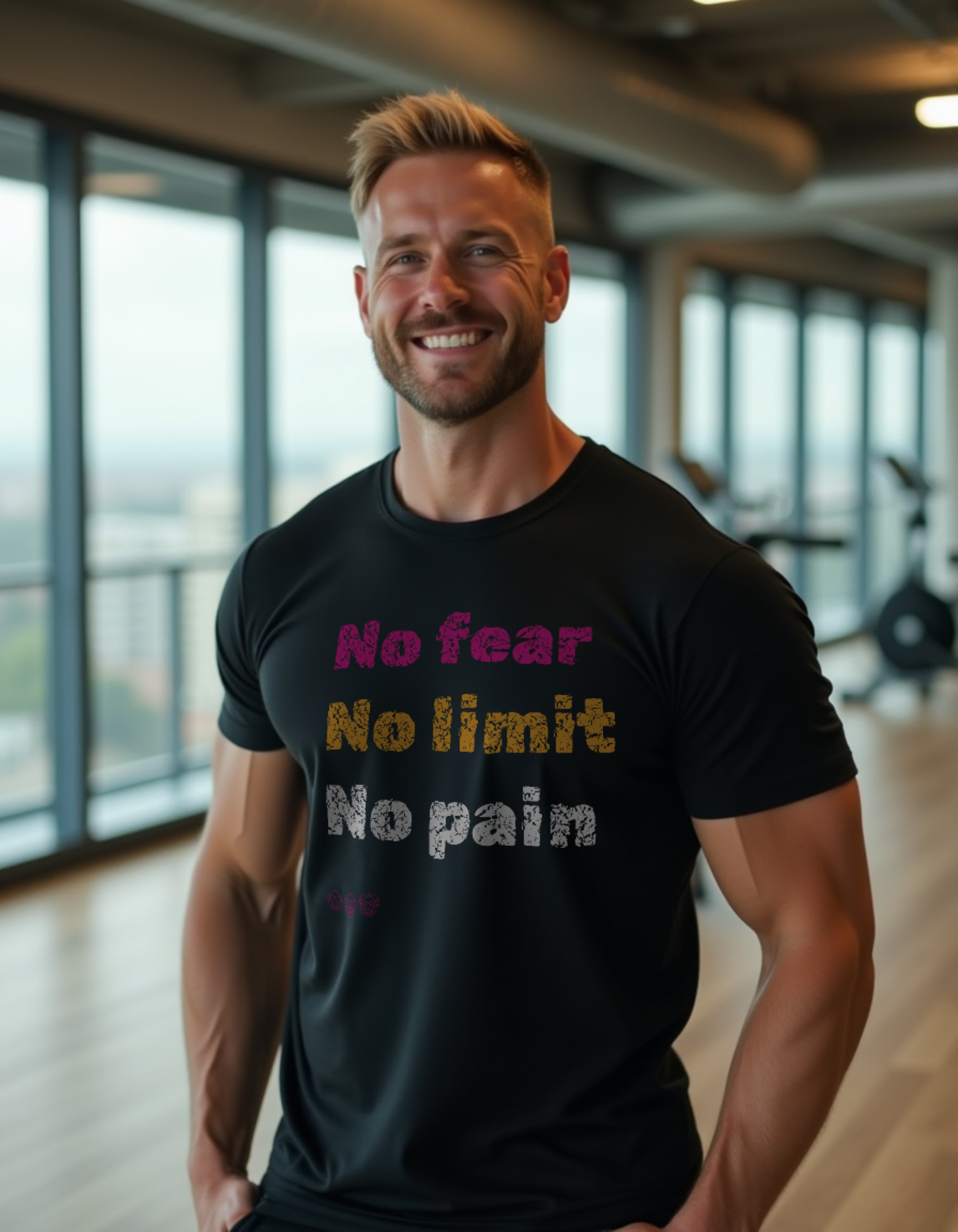 No fear No limit No pain #2 - Men’s premium heavyweight tee